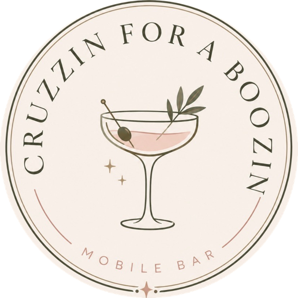 Cruzzin for a Boozin mobile bar logo